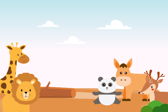 Download Cute Jungle Animals in Cartoon Style - Animals Collection