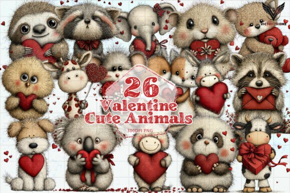 Download Valentine Cute Animals PNG - Animals Collection