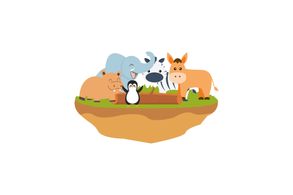 Download Cute Jungle Animals in Cartoon Style - Animals Collection