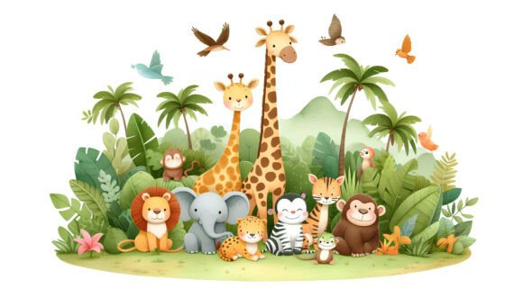 Download Cute Jungle Animals - Animals Collection