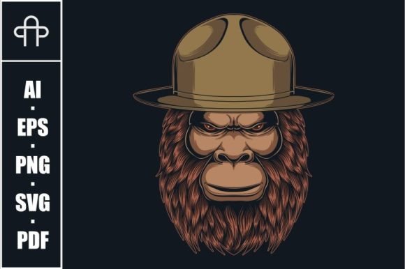 Download Bigfoot Wearing Campaign Hat Vector - Campaign Collection