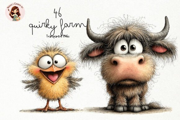 Download Whimsical Quirky Farm Animals PNG - Premium Resources