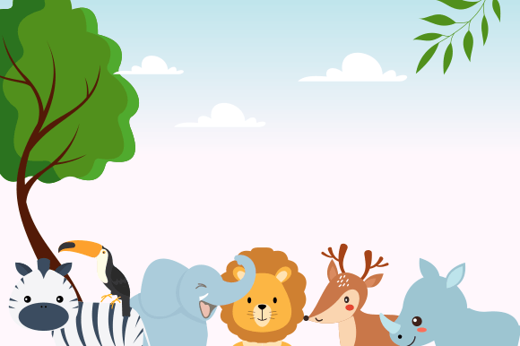 Download Cute Jungle Animals in Cartoon Style - Animals Collection