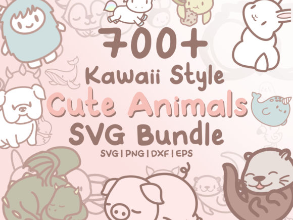Download 700+ Kawaii Animals SVG Illustrations - Animals Collection
