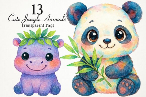 Download Cute Jungle Animals PNG Clipart - Animals Collection