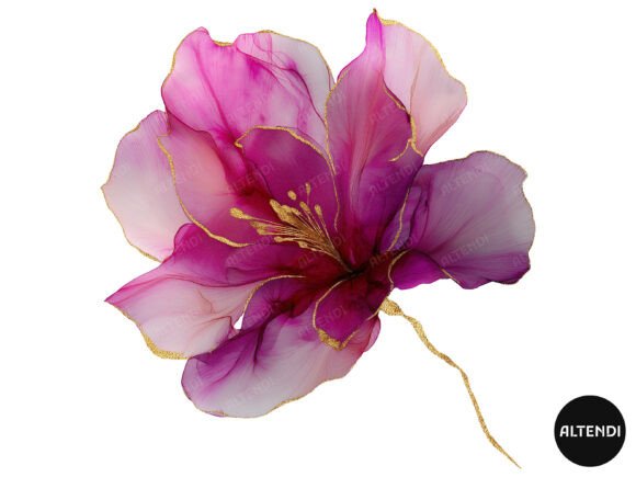 Download Abstract Pink Flower Clipart - Abstract Collection