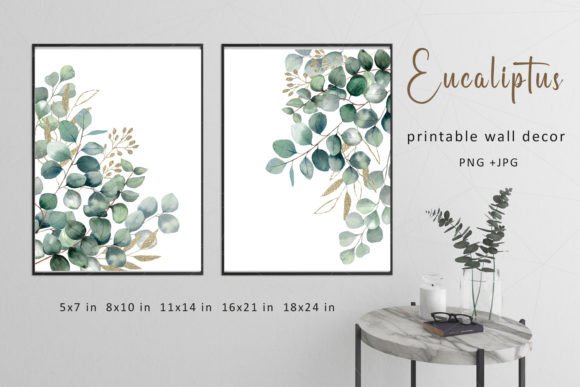 Download Eucalyptus Wall Art Printable Decor. - Printable decor Collection