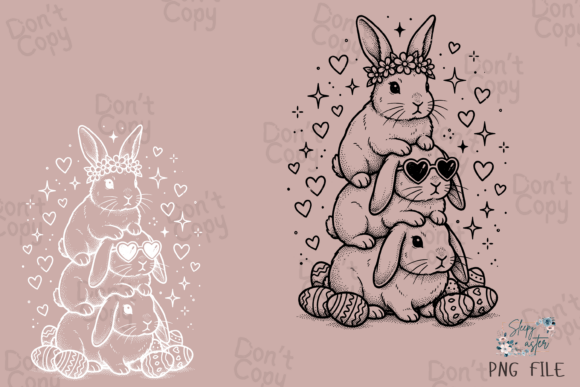 Download Happy Easter Bunny PNG, Boho Easter PNG - Easter bunny png Collection
