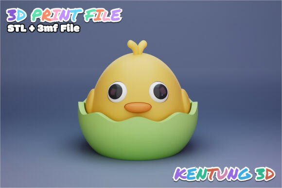 Download Easter Chick in Egg STL Printable Decor - Printable decor Collection