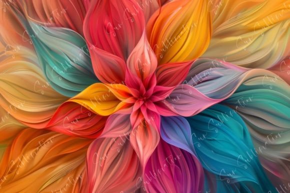 Download Colorful Abstract Flower - Abstract Collection