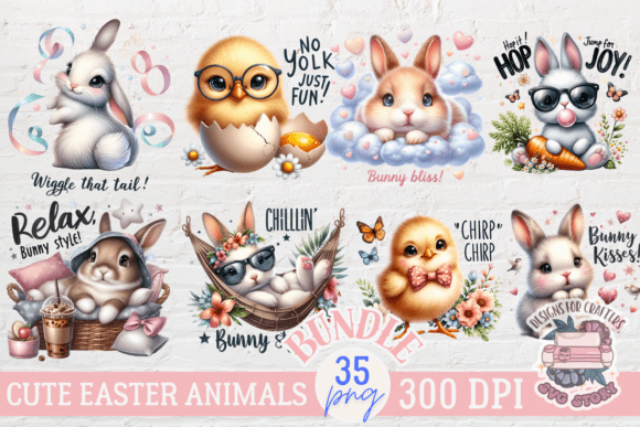 Download Easter Cute Animals PNG Bundle 35 - Animals Collection
