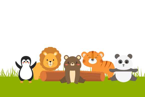 Download Cute Jungle Animals in Cartoon Style - Animals Collection