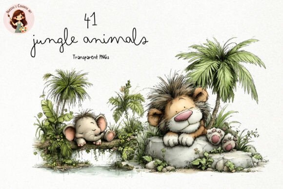 Download Cute Jungle Animals PNG Clipart - Animals Collection